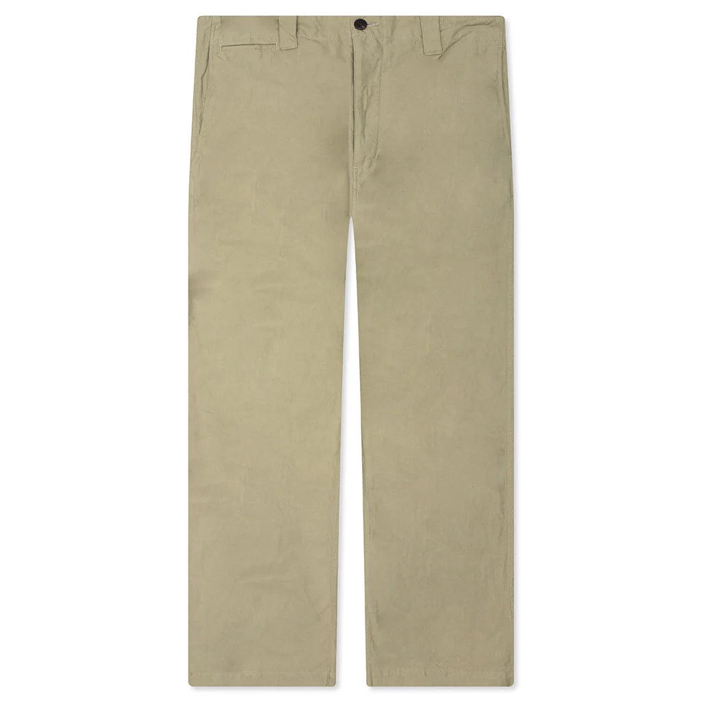 Wide Chino Pants Light Green