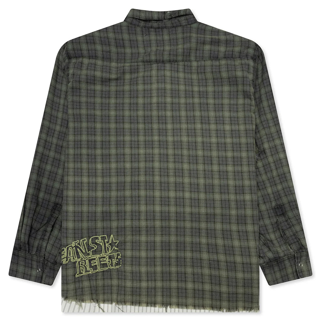 Dockweiler Flannel Overshirt Navy