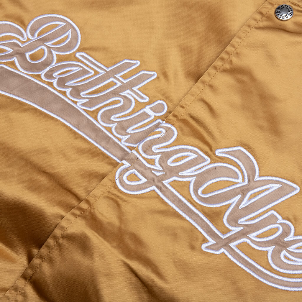 Baseball Varsity Jacket Beige