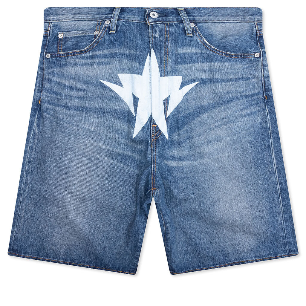Twin STA Relaxed Fit Denim Shorts Light Indigo