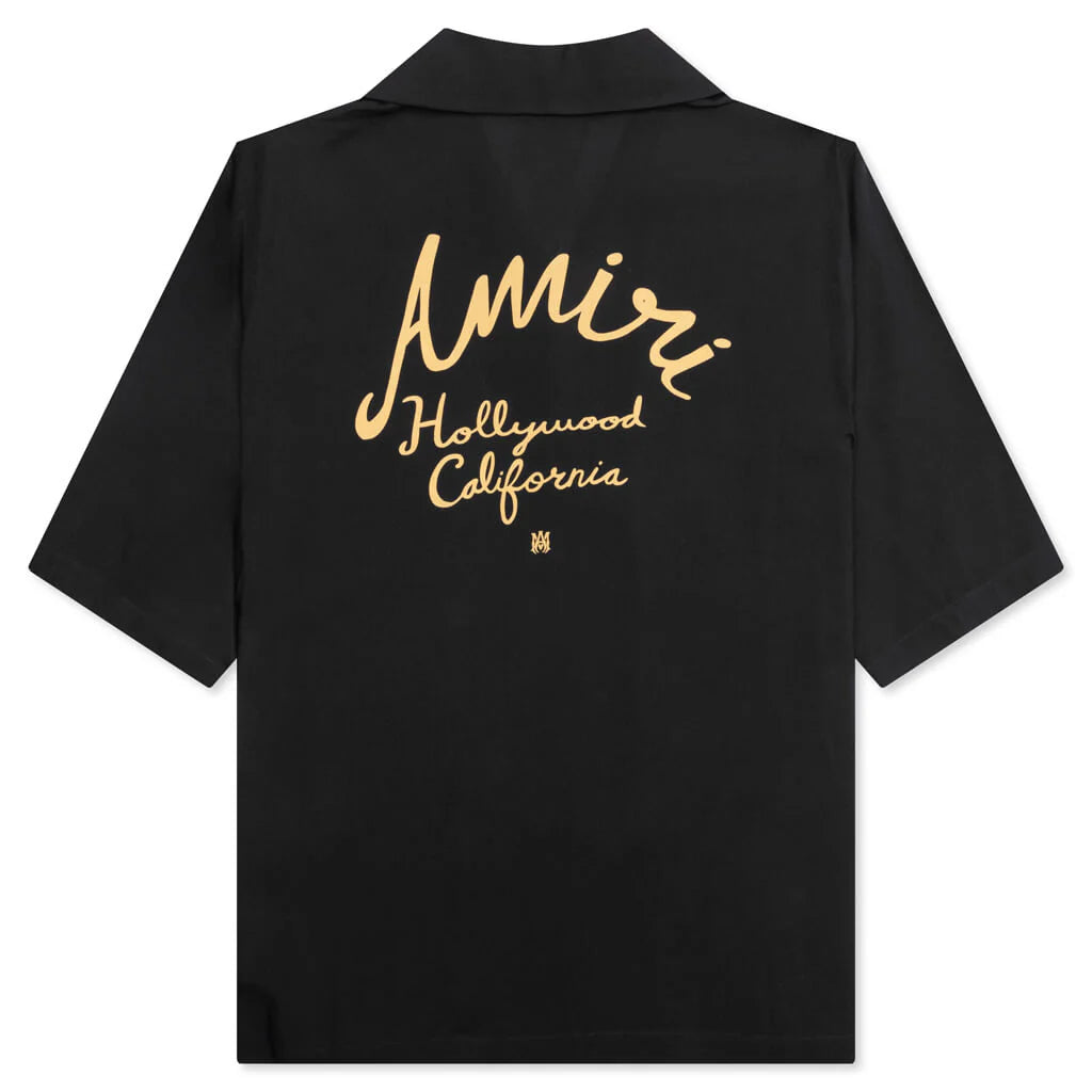 Amiri Hollywood Camp Shirt Black