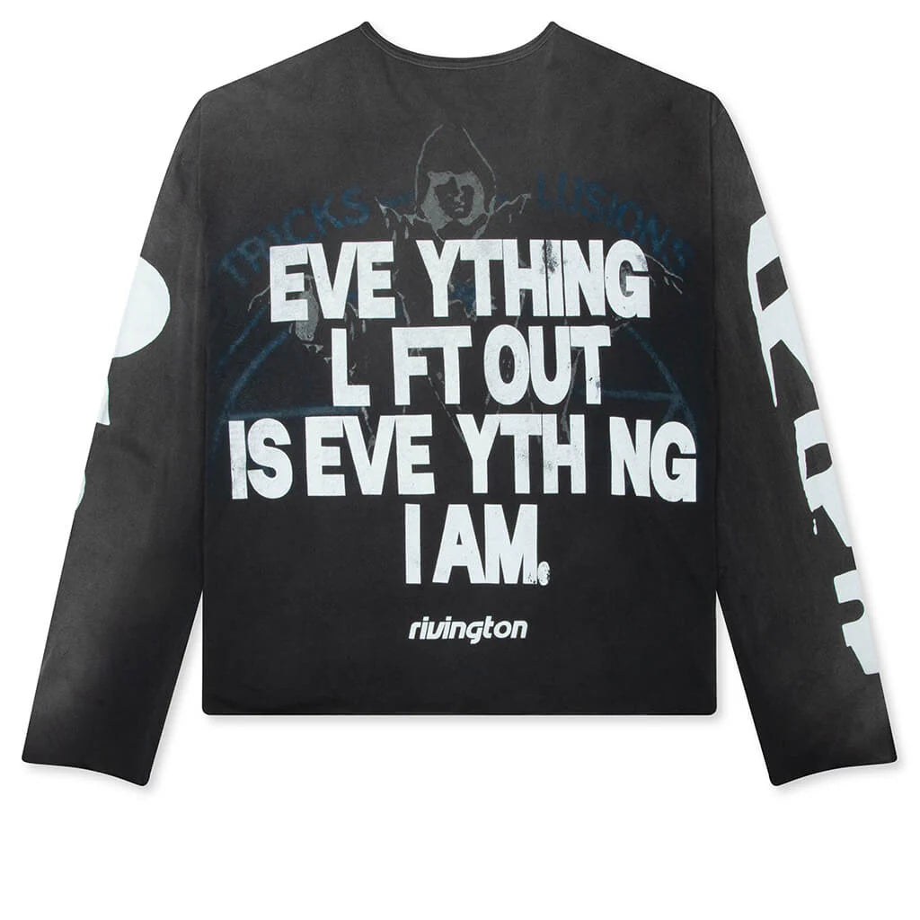 Left Out Enemy L S Tee Vintage Black