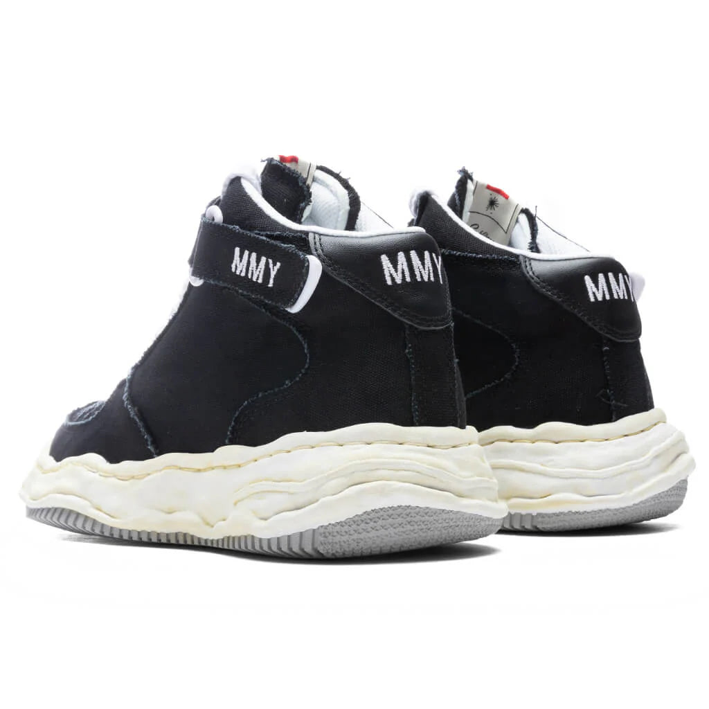 Wayne High OG Sole Washed Canvas Sneaker Black