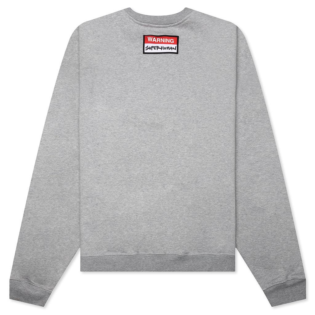 Oversized Planet Crewneck Heather Grey