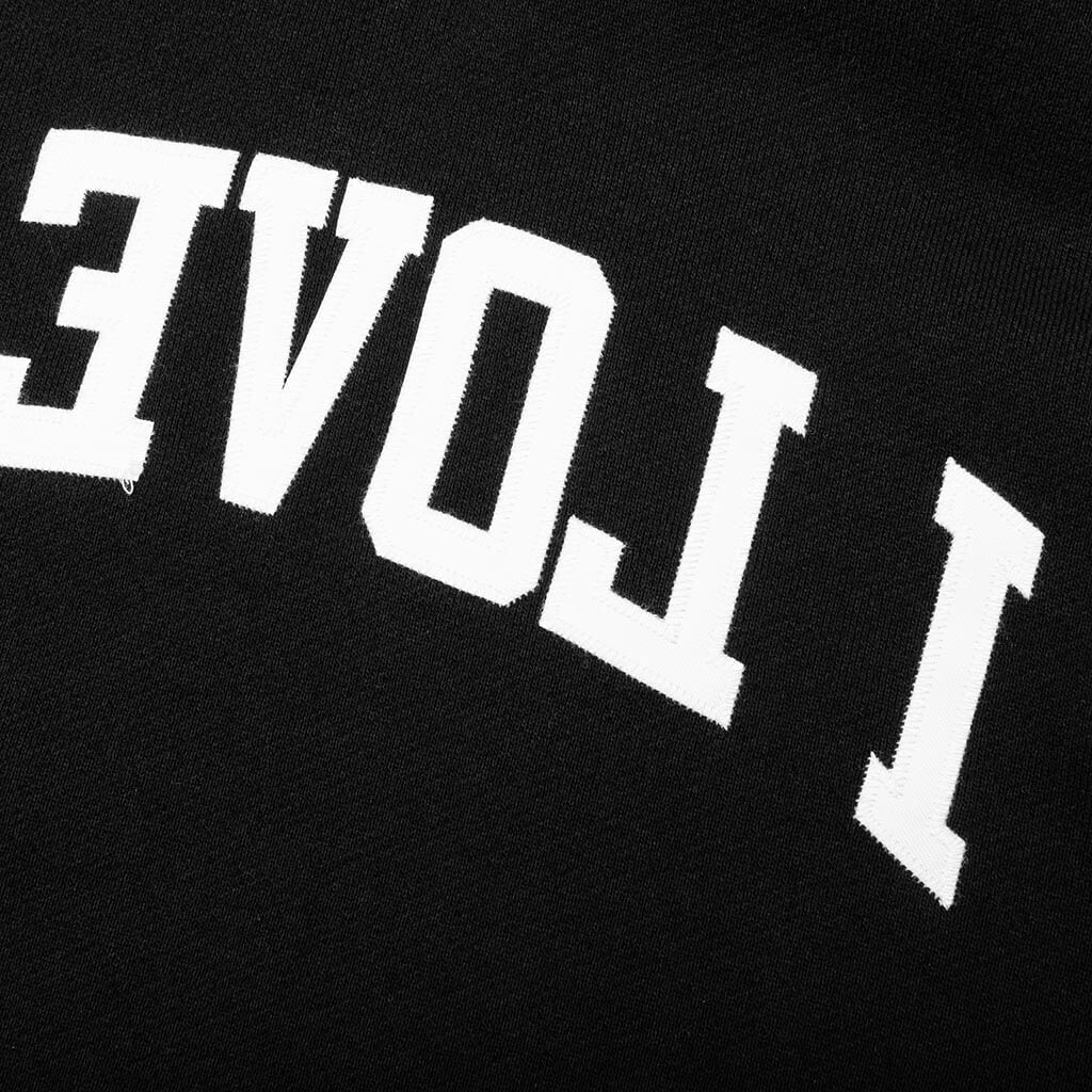 I Love You Hoodie Black