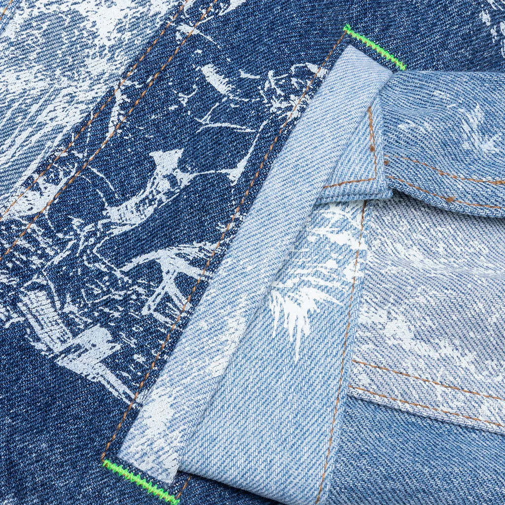 Teresa Reconstructed Trucker Jacket Indigo