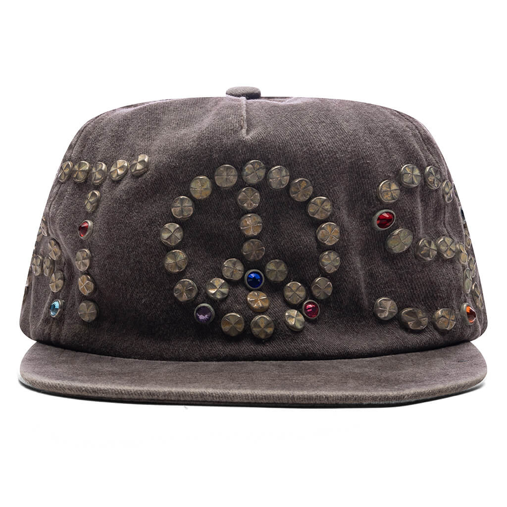 Studded Wrap Around Hat Brown