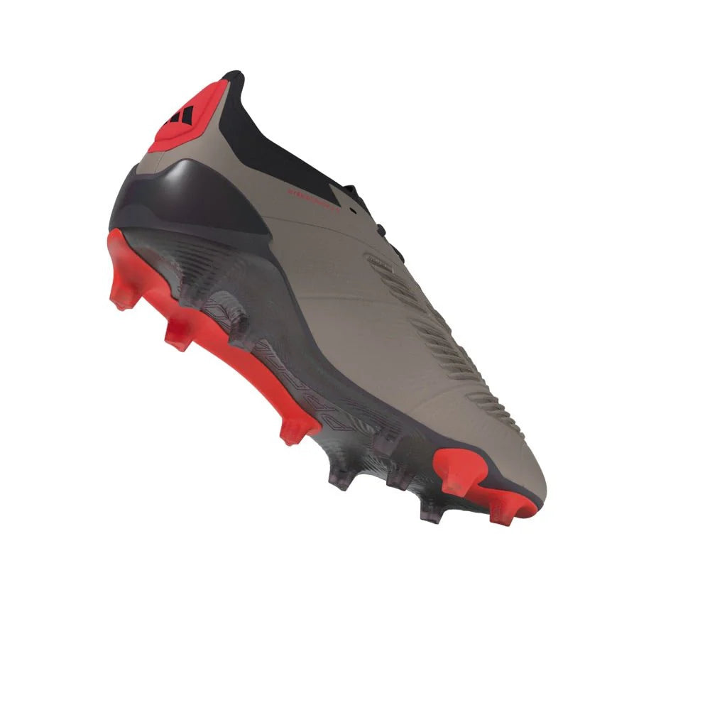 adidas Predator Elite FG Mens Firm Ground Soccer Cleats Platin Metallic Black Carbon