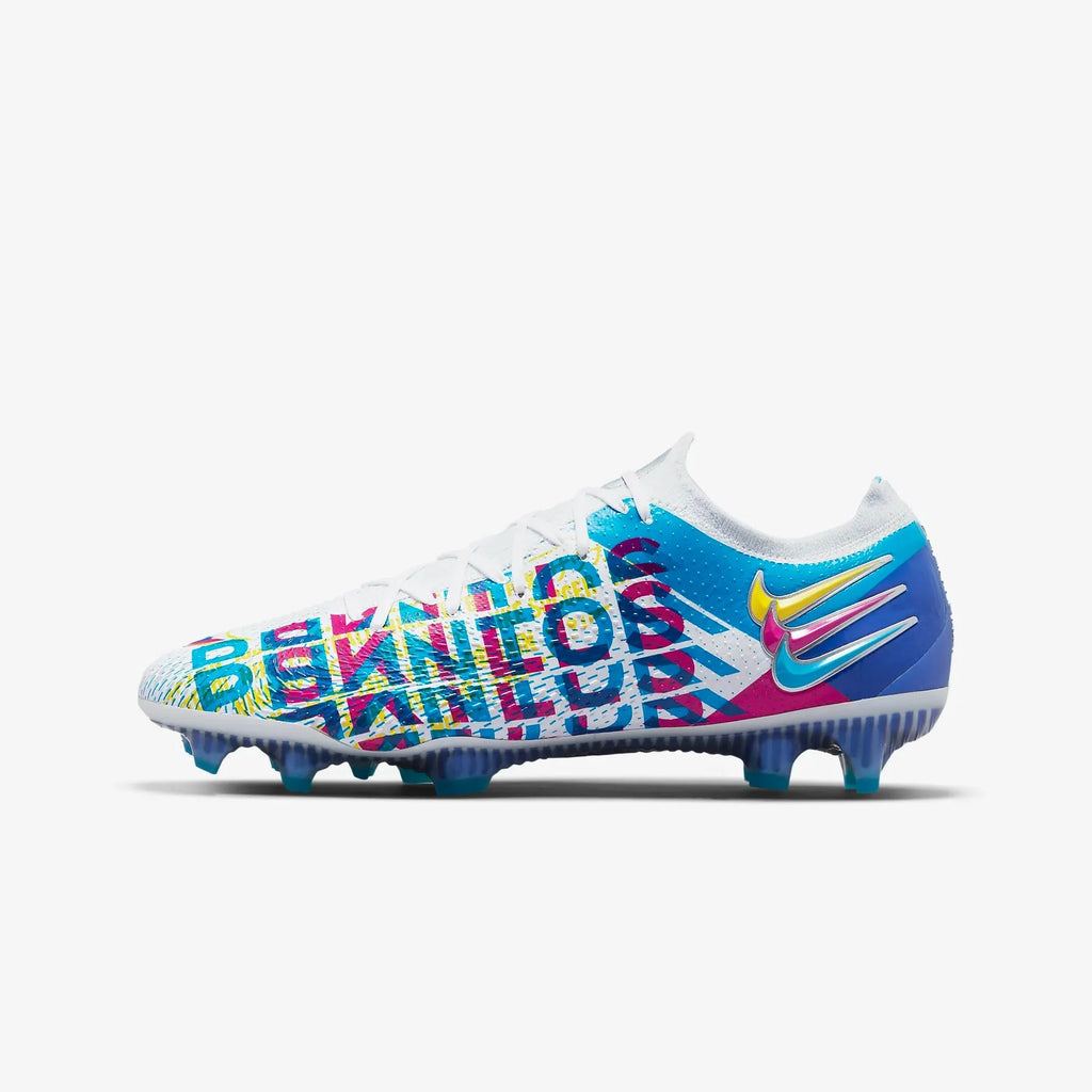 Nike Phantom GT Elite 3D FG Firm Ground Soccer Cleats Chlorine Blue Opti Yellow White Pink Blast