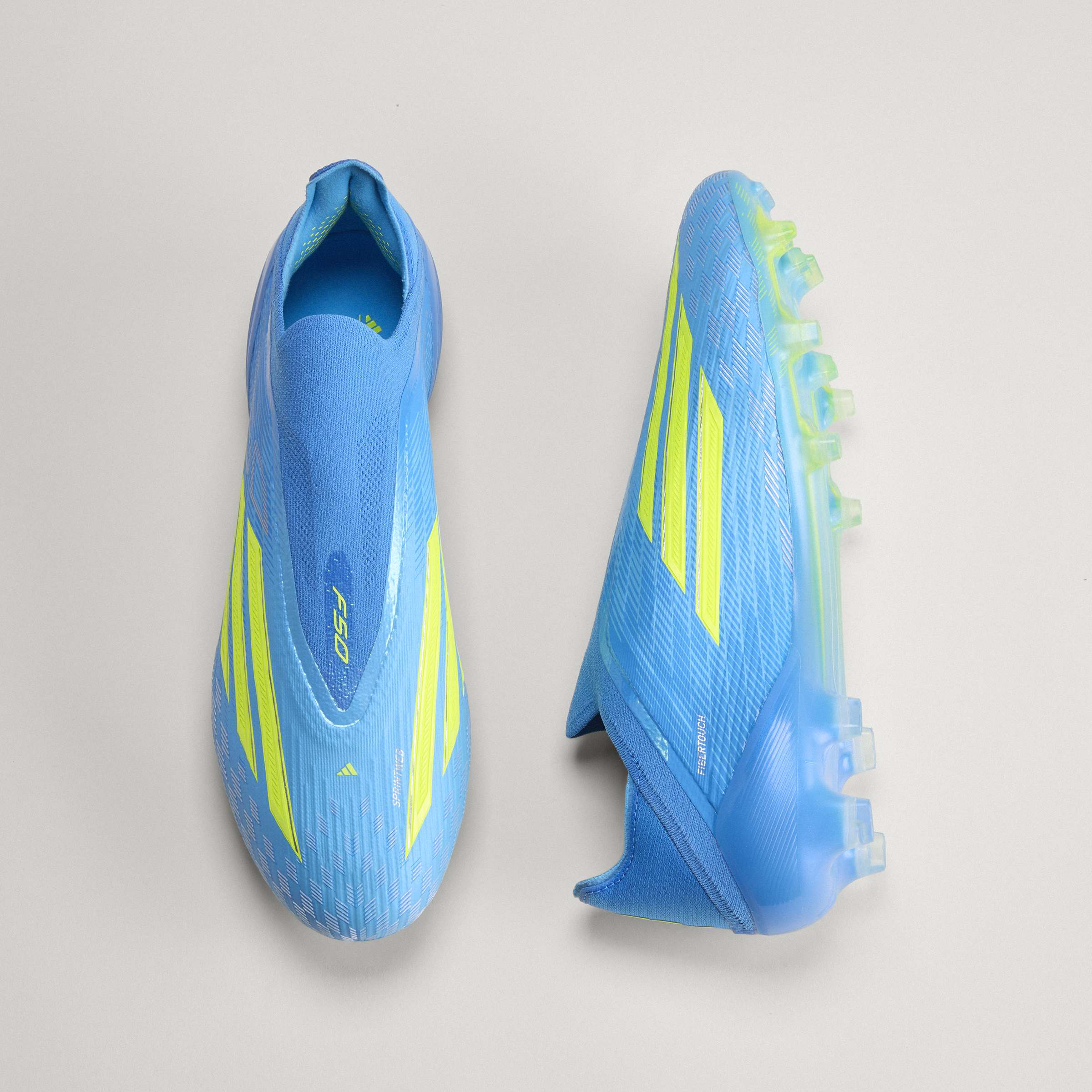 adidas F50 Elite Laceless FG Firm Ground Mens Soccer Cleats Blue Yellow Aqua
