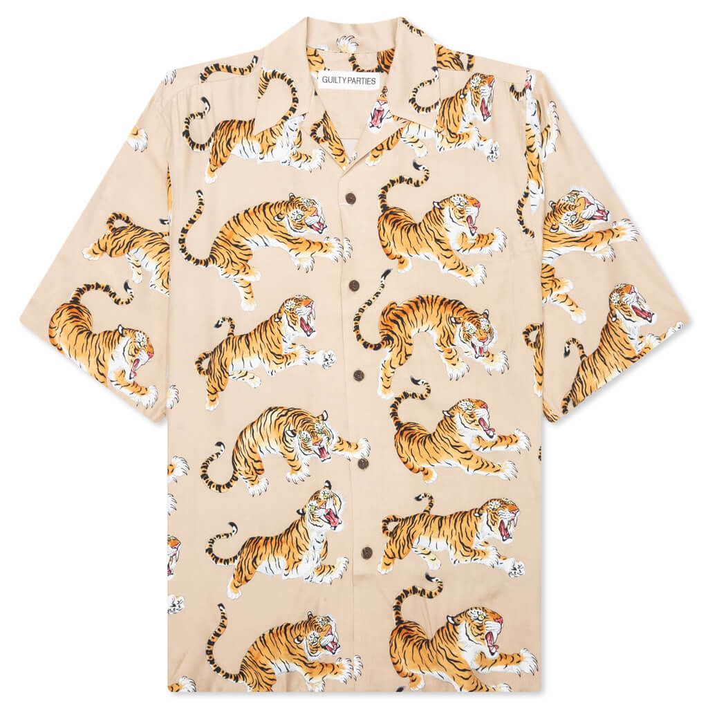Hawaiian S S Shirt Type 6 Beige