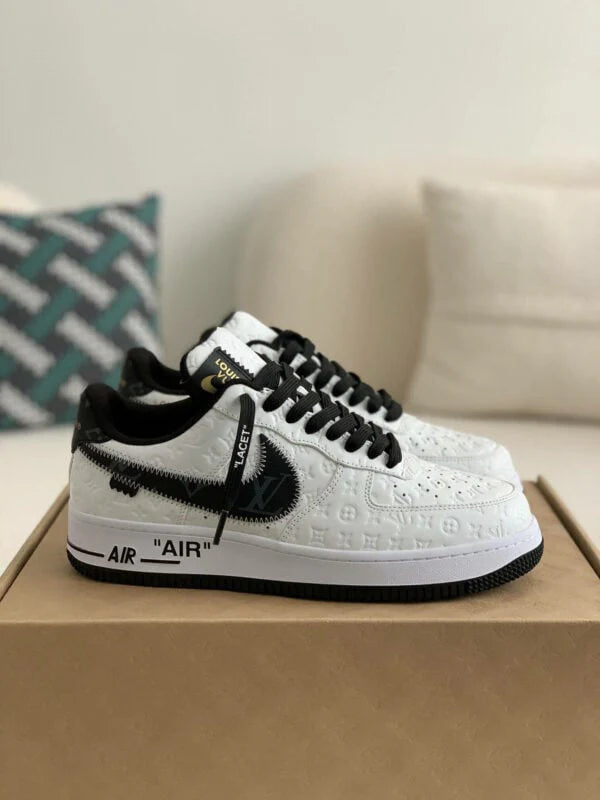 Louis Vuitton x Nike Air Force 1 Low White Black