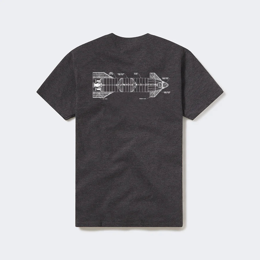 Unisex Starship Schematic T shirt