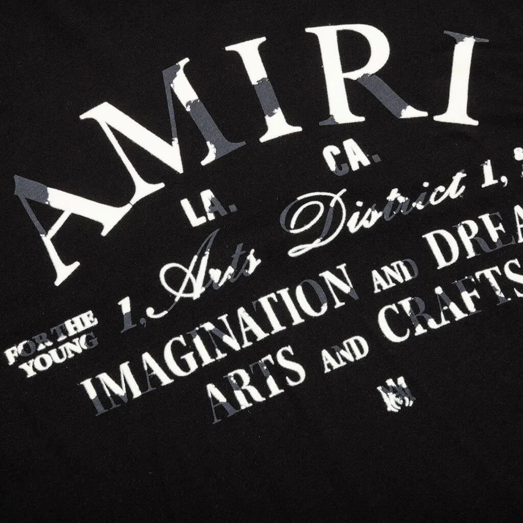 Distressed Arts District Tee Black