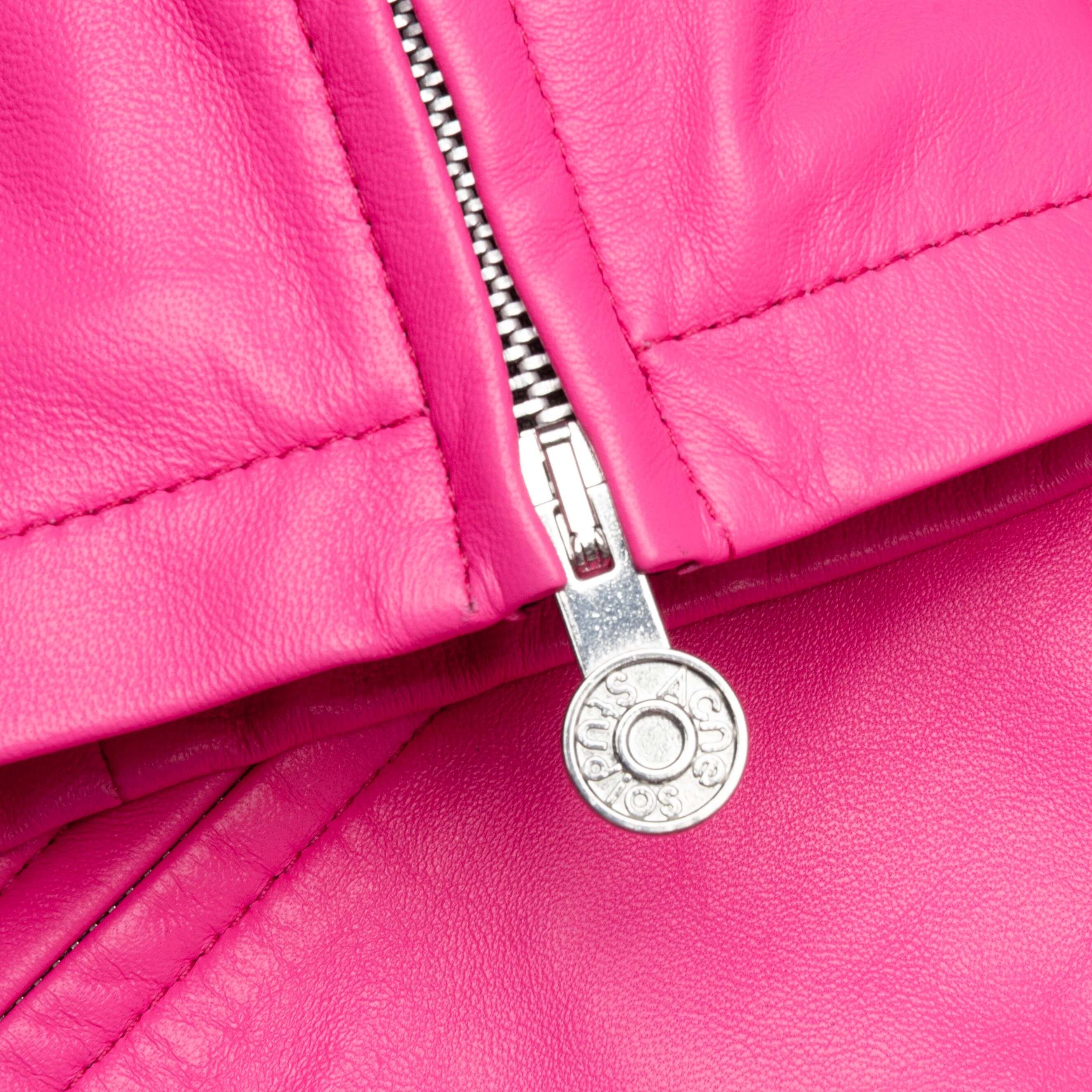 Leather Jacket Bubble Pink