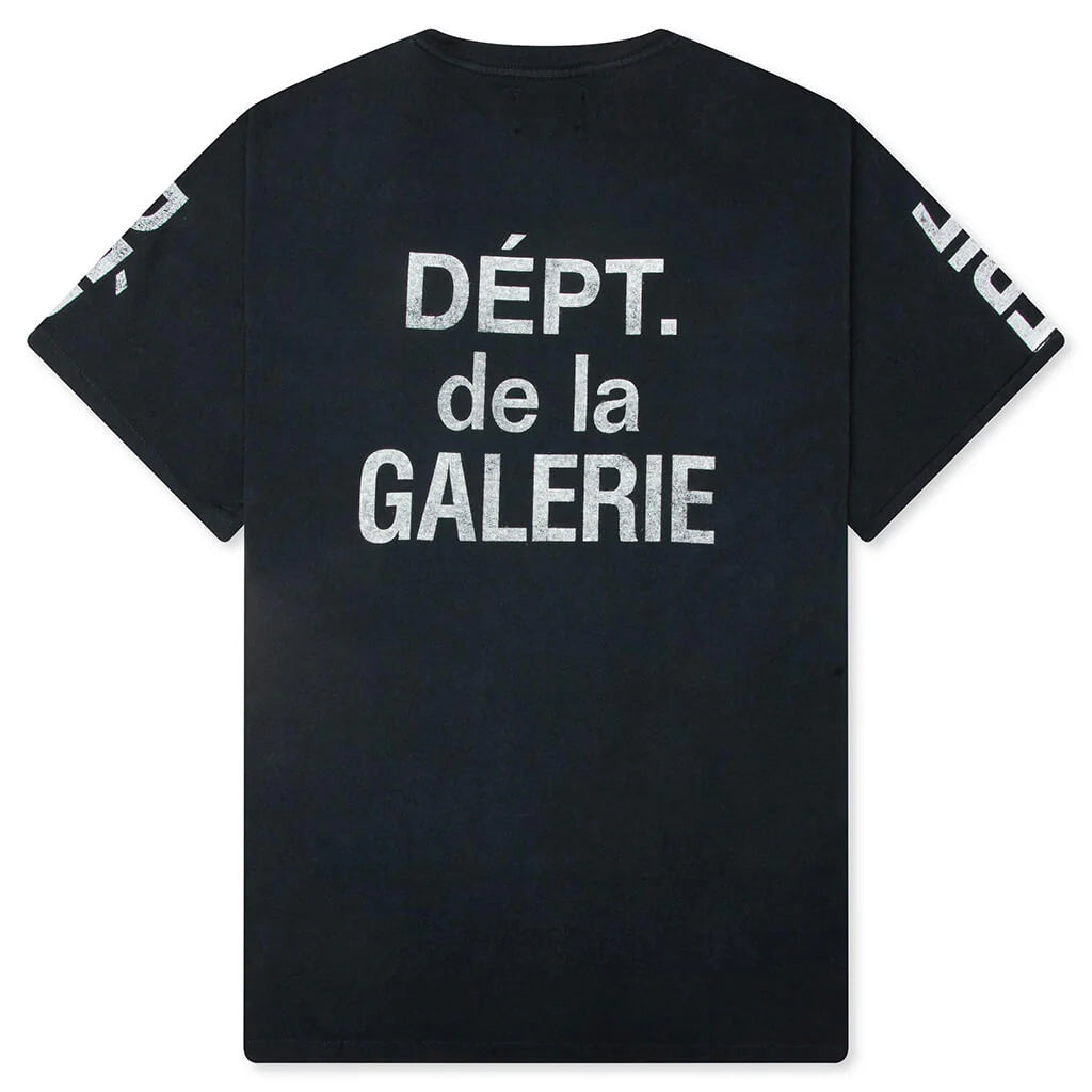 French Collector Tee Washed Black