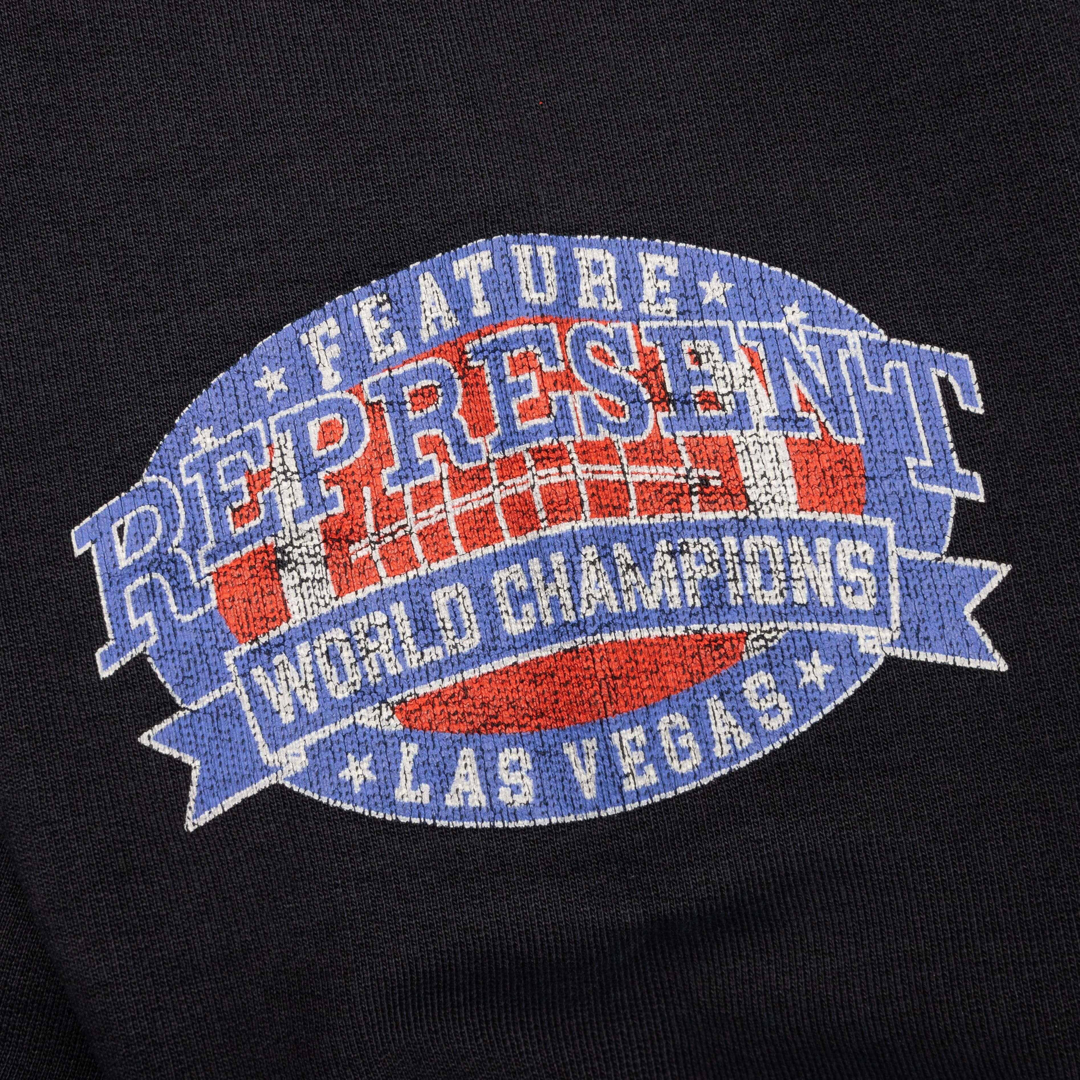 Feature x Represent Champions Hoodie Stained Black