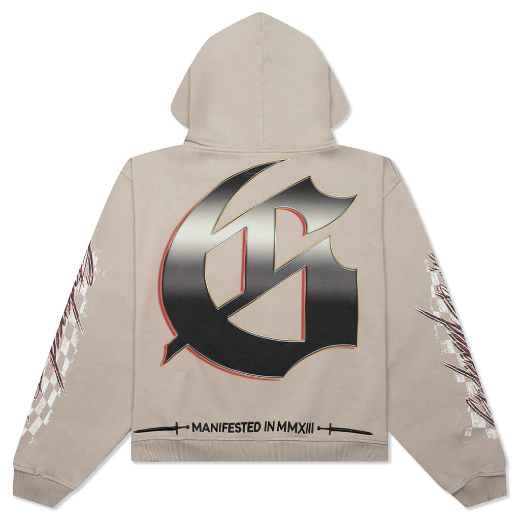 Le Denier Hoodie Stone Grey