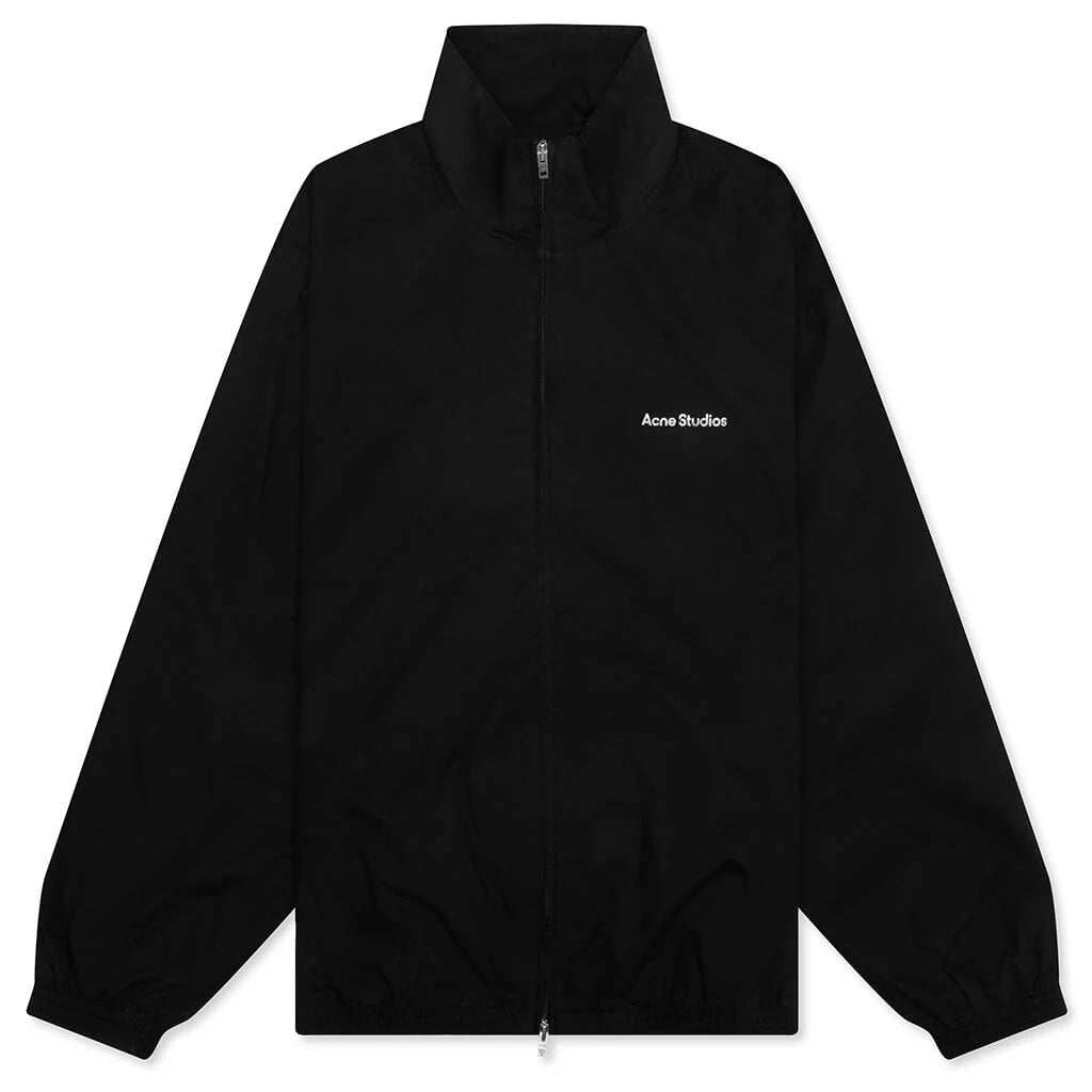 Logo Zipper Jacket Black