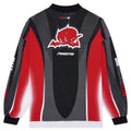 Motor Cycle L S Tee White