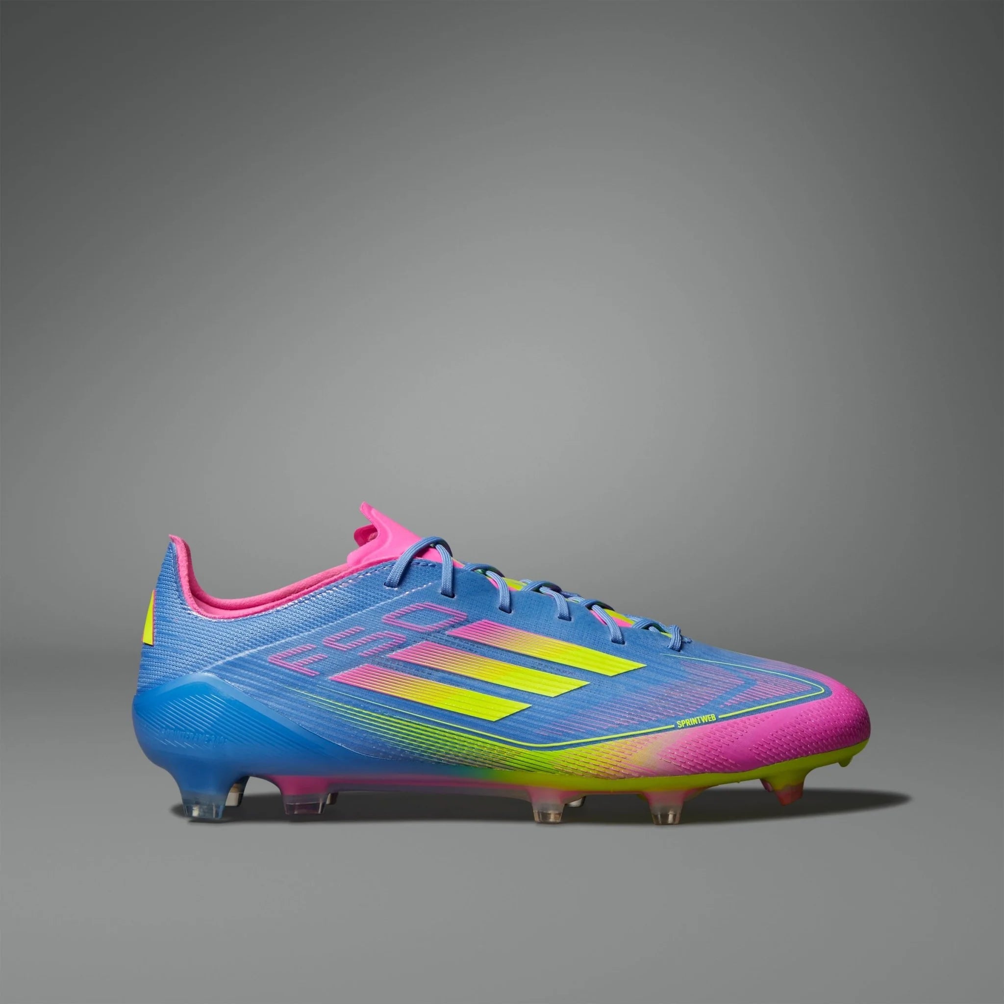 adidas F50 Elite Firm Ground Boots Blue Fusion Lucid Lemon Lucid Pink