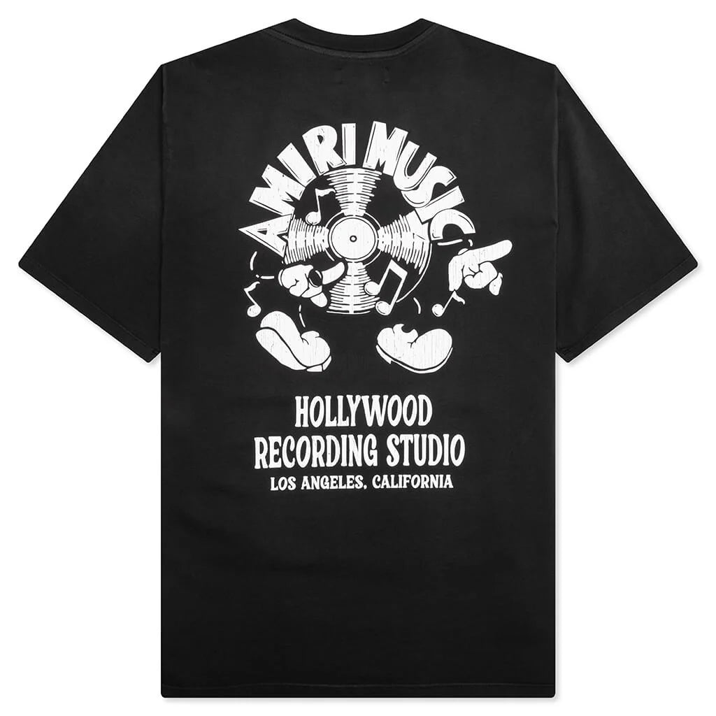 Amiri Music Record Tee Black