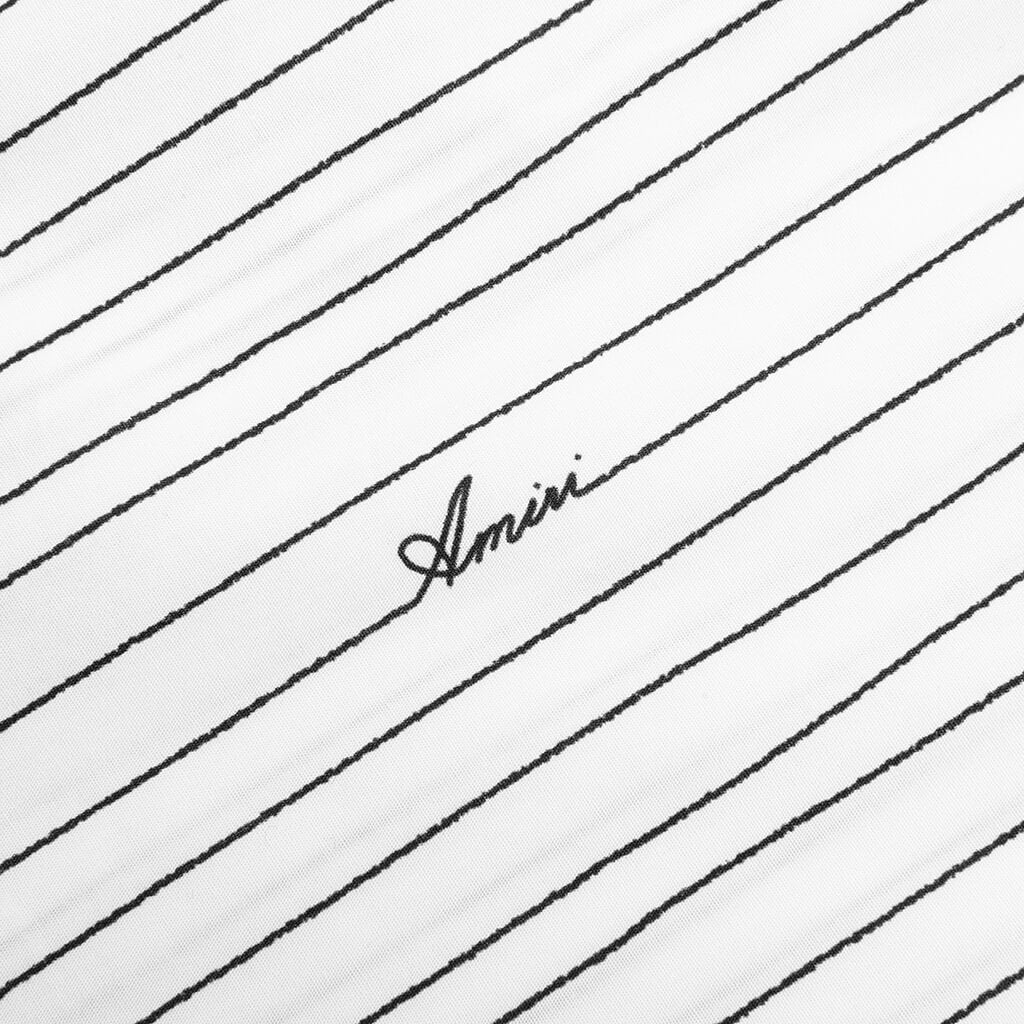 Amiri Script Poplin Shirt White