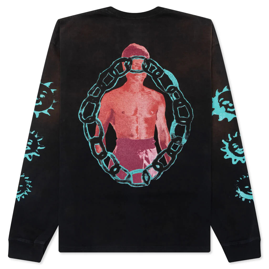 Xiao Long Ls Tee Bleached Black
