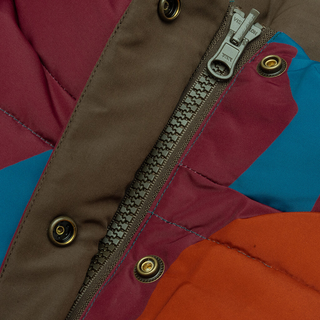 Protect The Sun Reversible Puffer Jacket Brown
