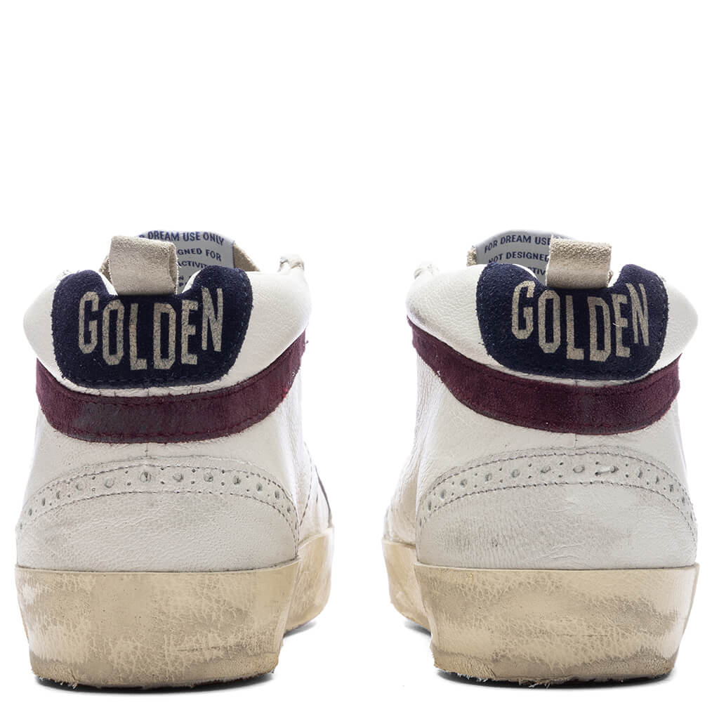 Womens Mid Star White Silver Wine