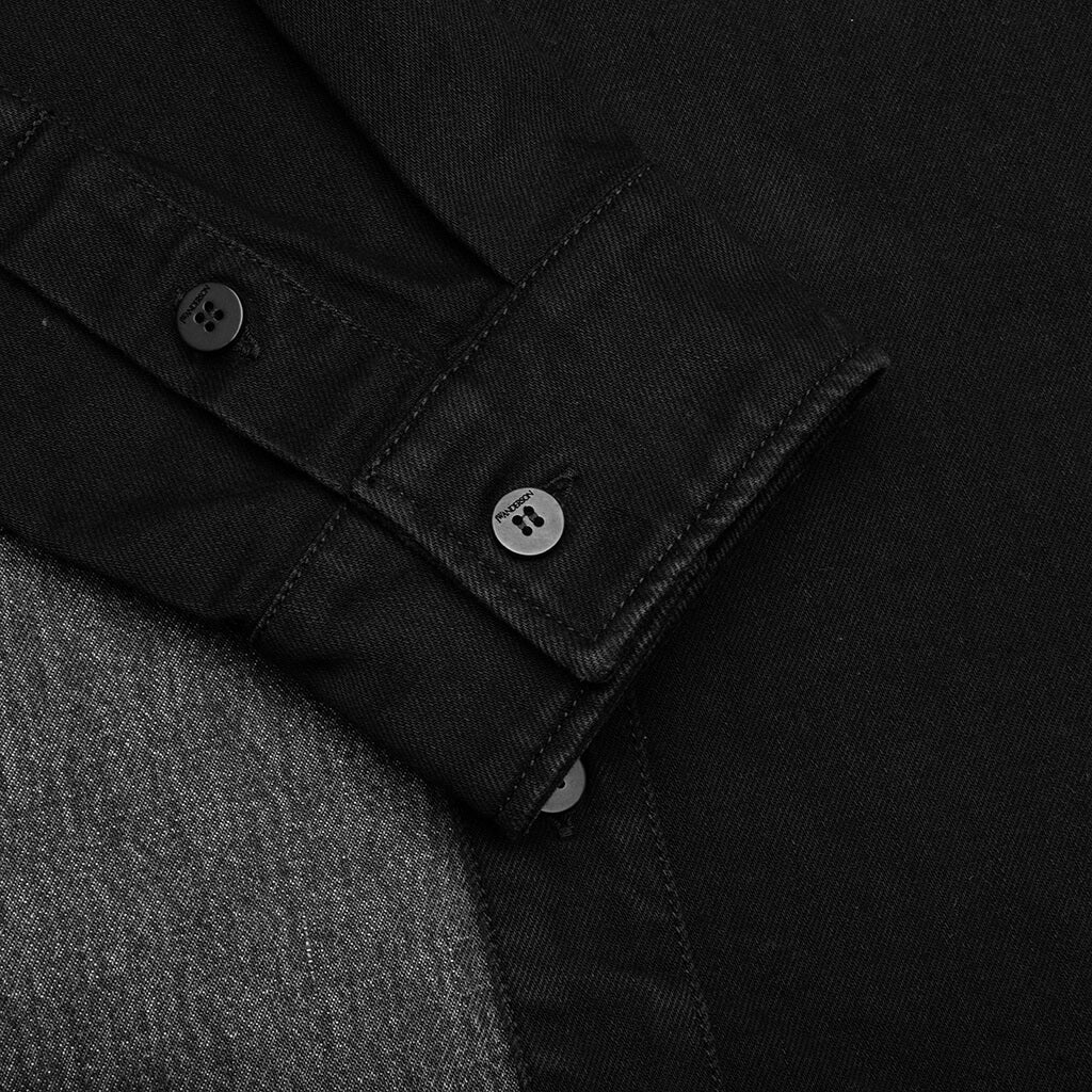 Patchwork Overshirt Black