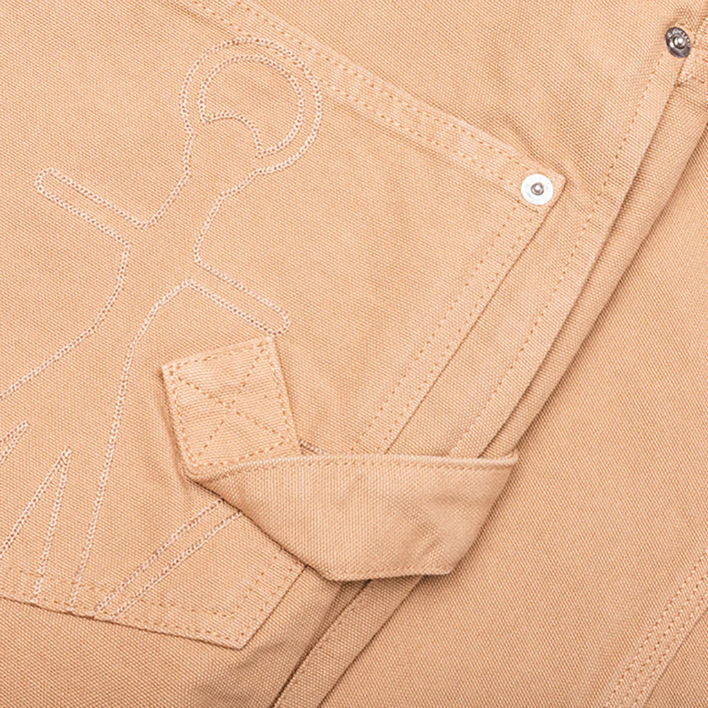 Twisted Workwear Trousers Flax