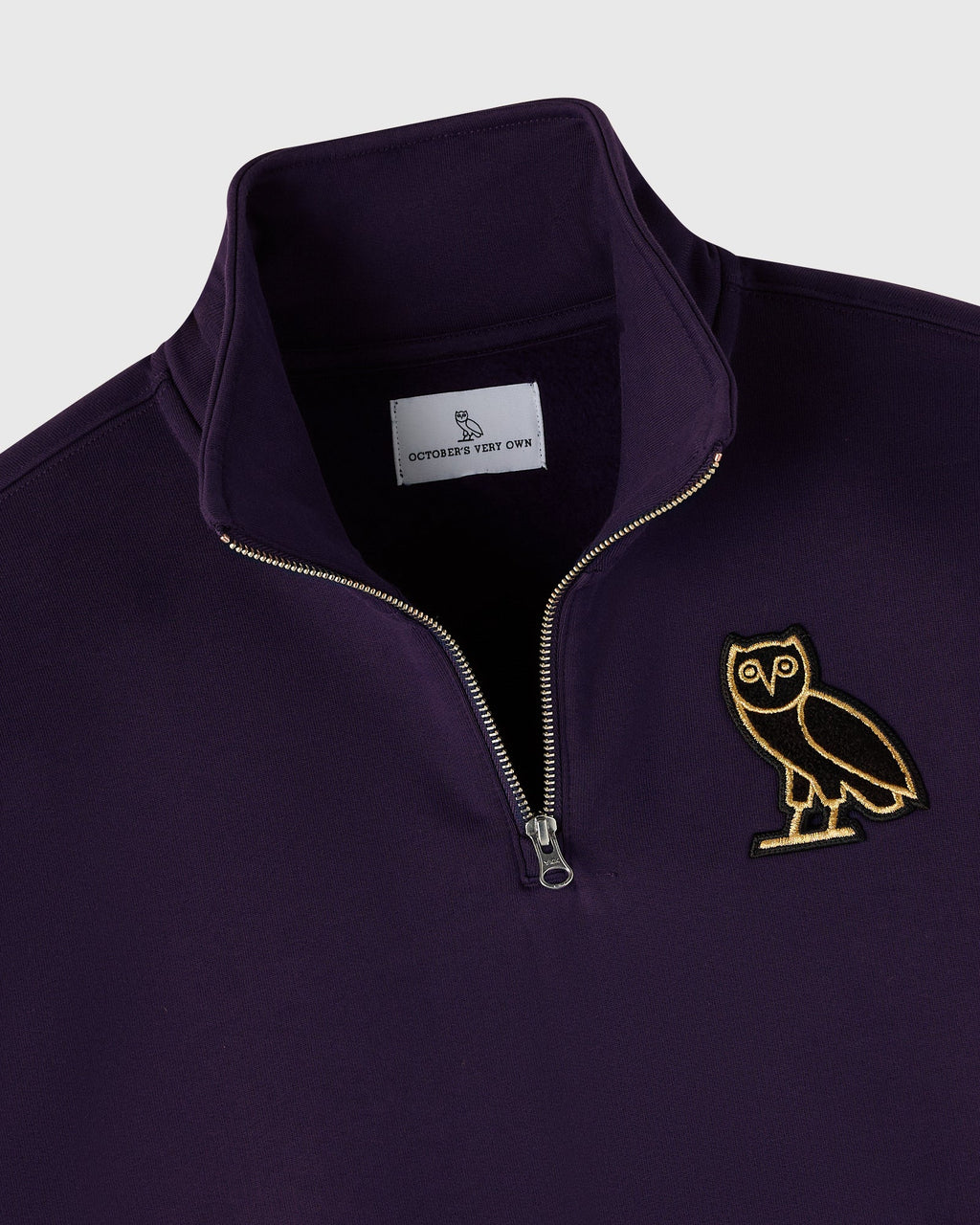 Signature Quarter Zip Mockneck Rich Plum