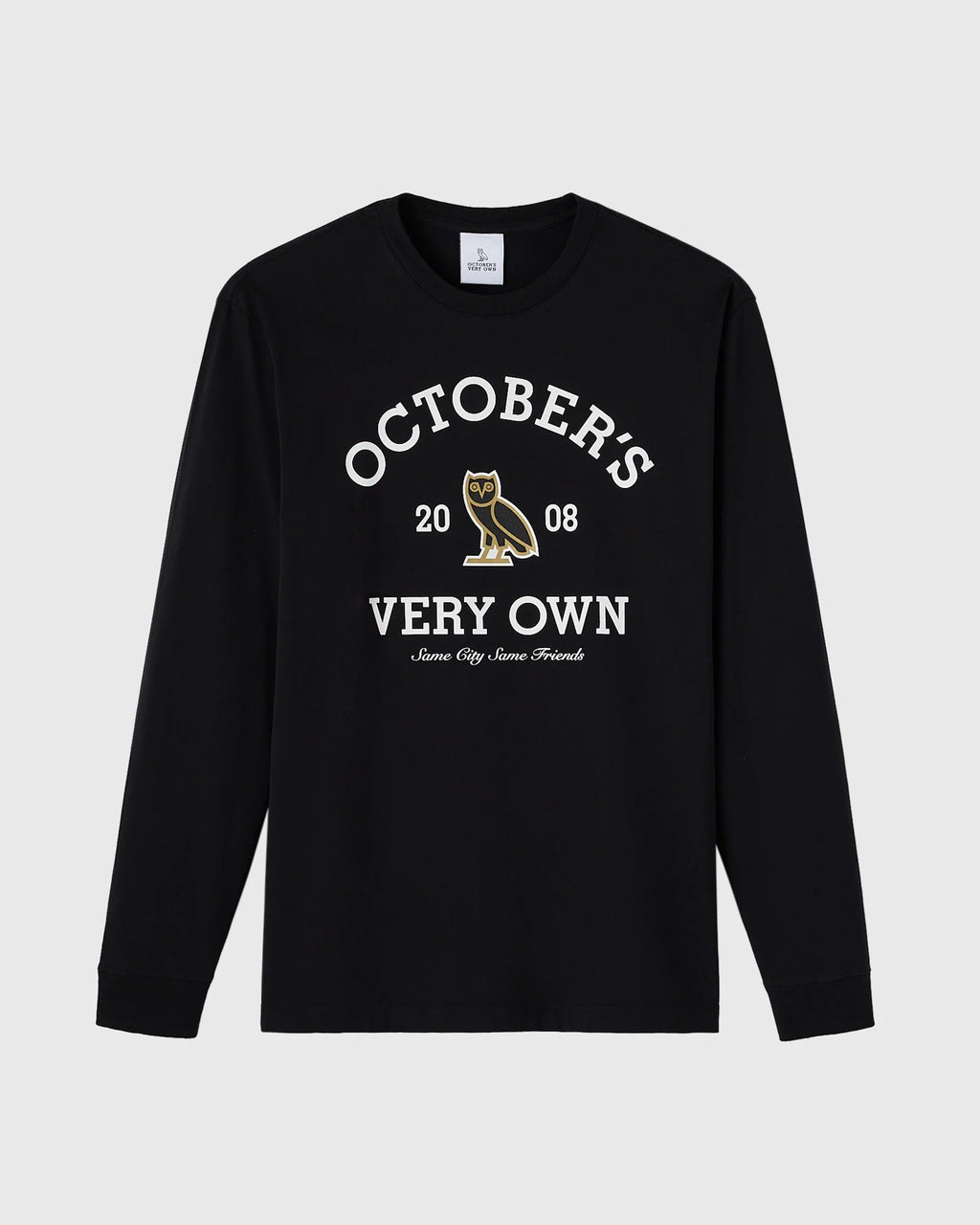 Collegiate Long Sleeve Tee Black