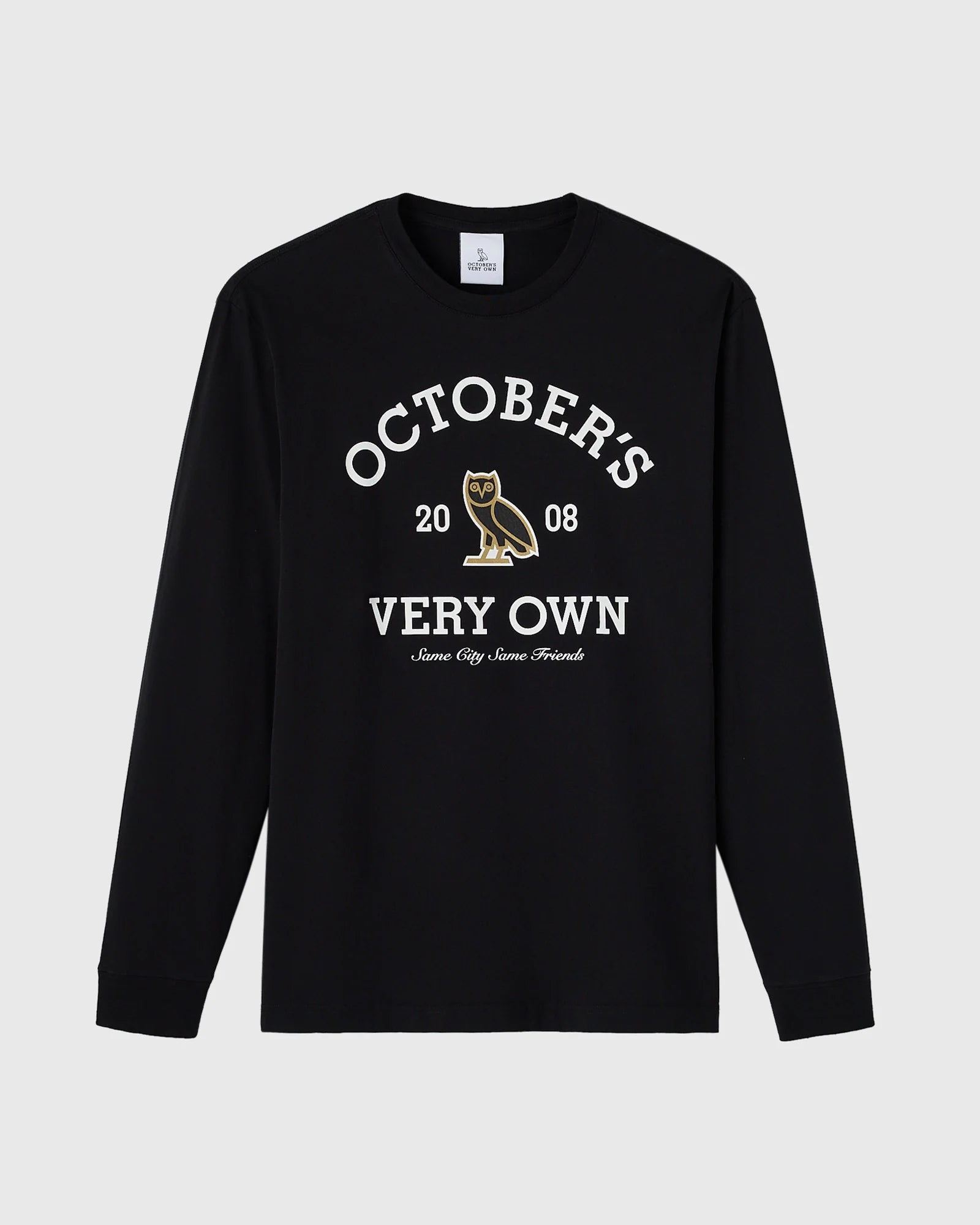 Collegiate Long Sleeve Tee Black