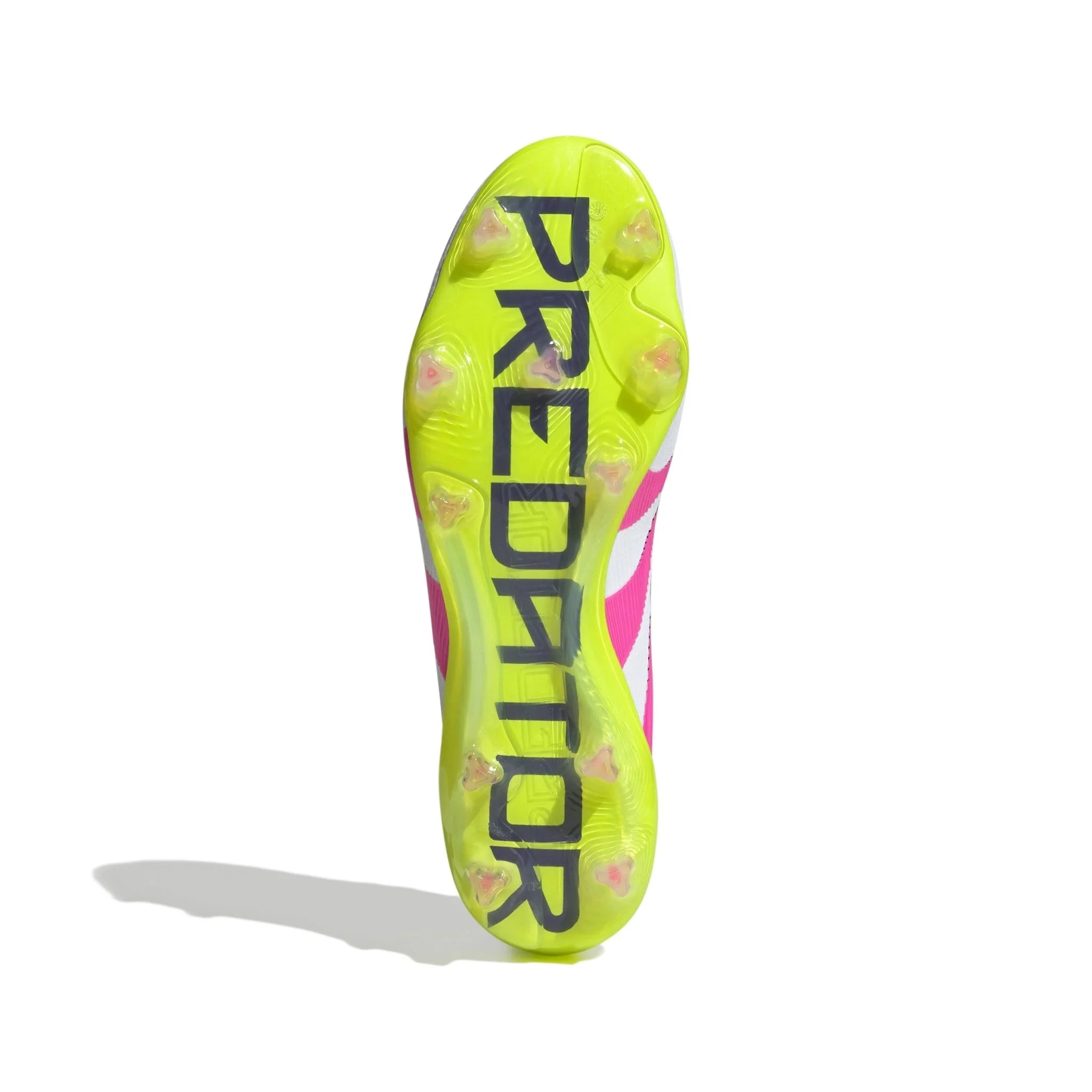 adidas Predator Elite FG Mens Firm Ground Soccer Cleats White Lucid Pink Lucid Lemon