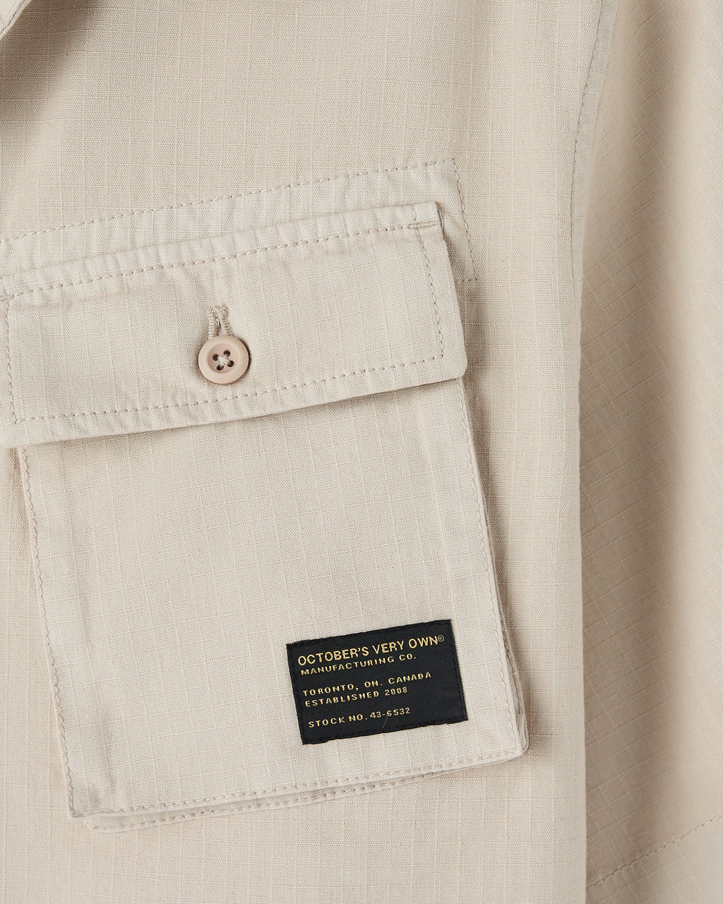 Linen Ripstop Camp Shirt Sandstone