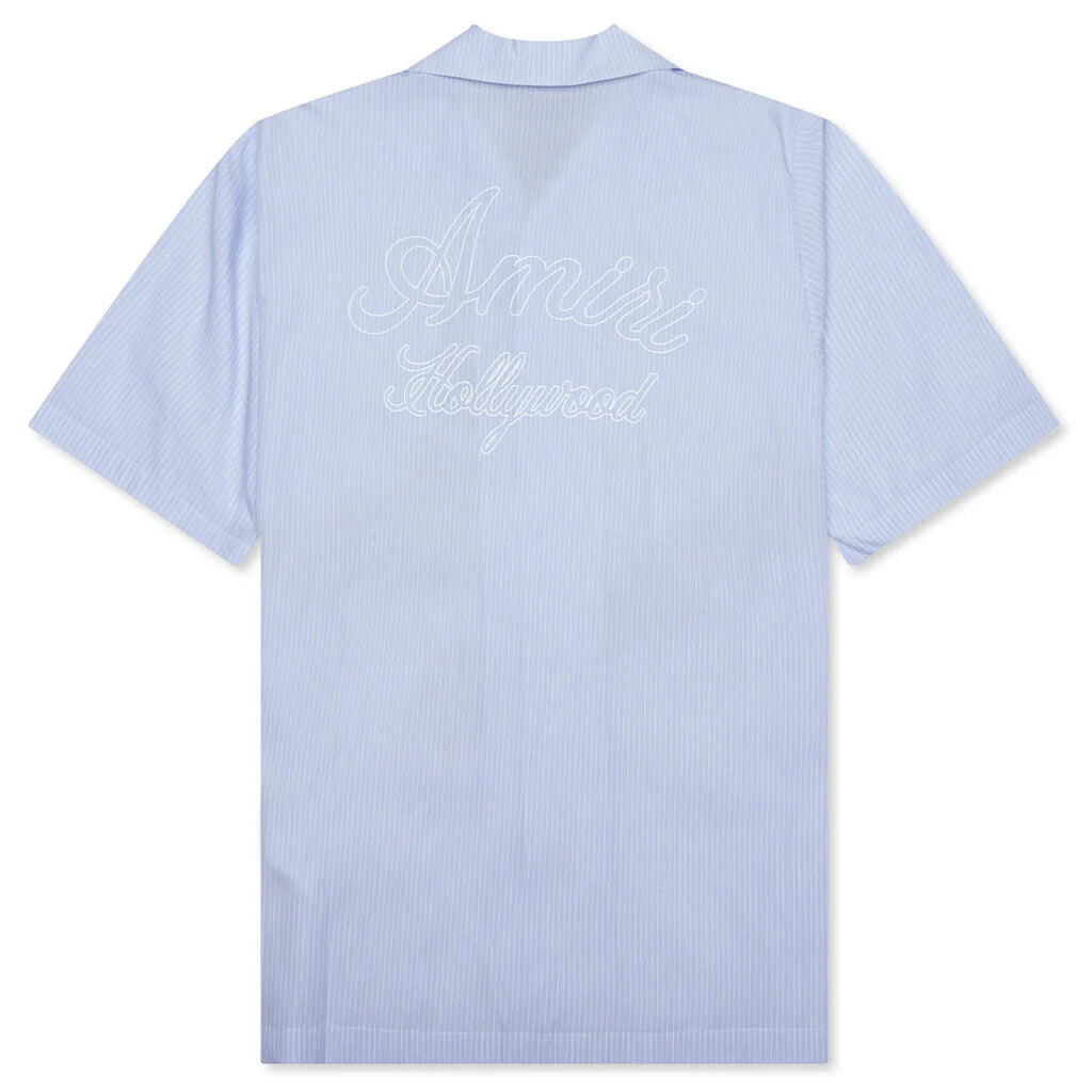 Starburst Poplin Camp Shirt Ashley Blue