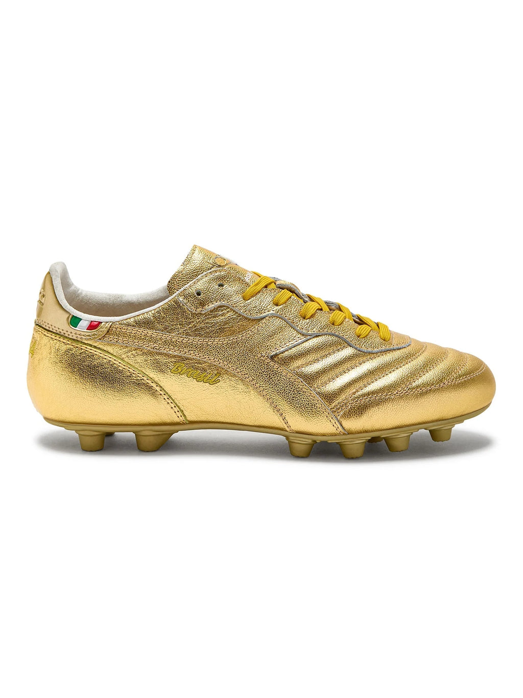 Diadora Brasil Italy OG LT MDU FG Firm Ground Soccer Cleats Gold
