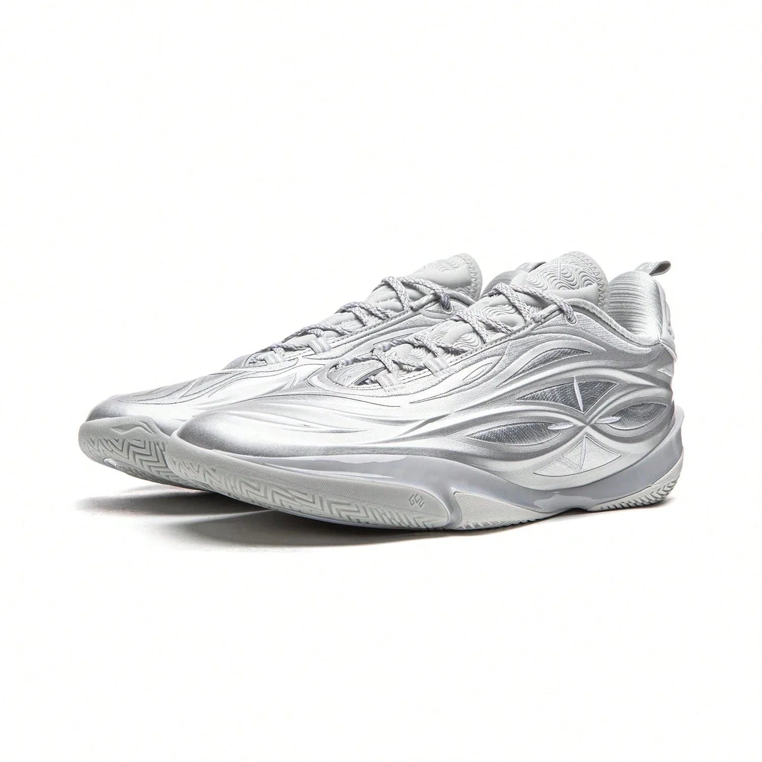 Tênis Li Ning Wade 808 5 Ultra V2 Silver Flash