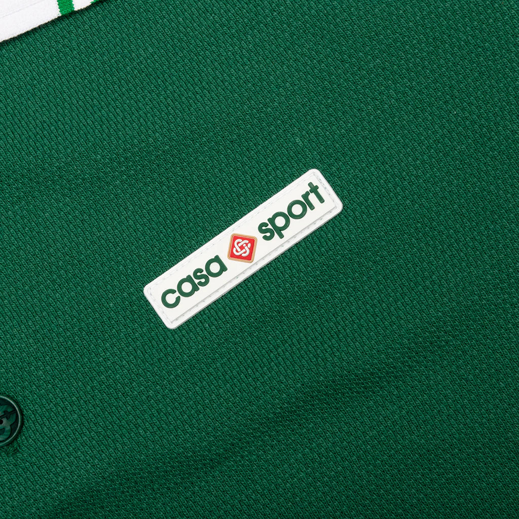 Textured Pique Polo Evergreen