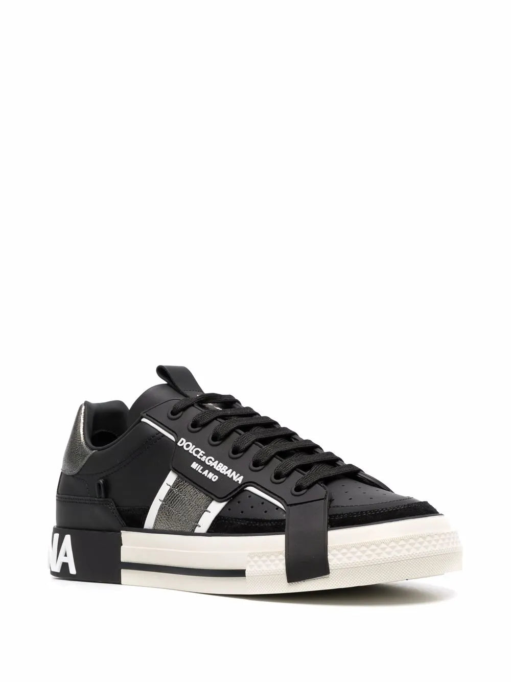 DG Calfskin 2zero Custom Sneakers With Contrasting Details