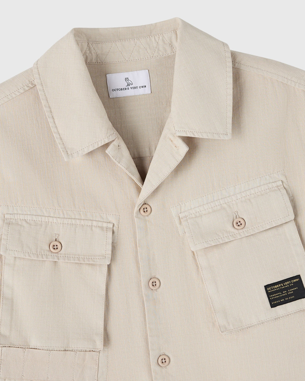 Linen Ripstop Camp Shirt Sandstone