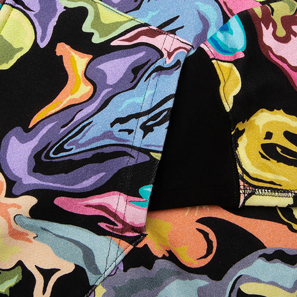 Art Camo Shark Full Zip Hoodie Black