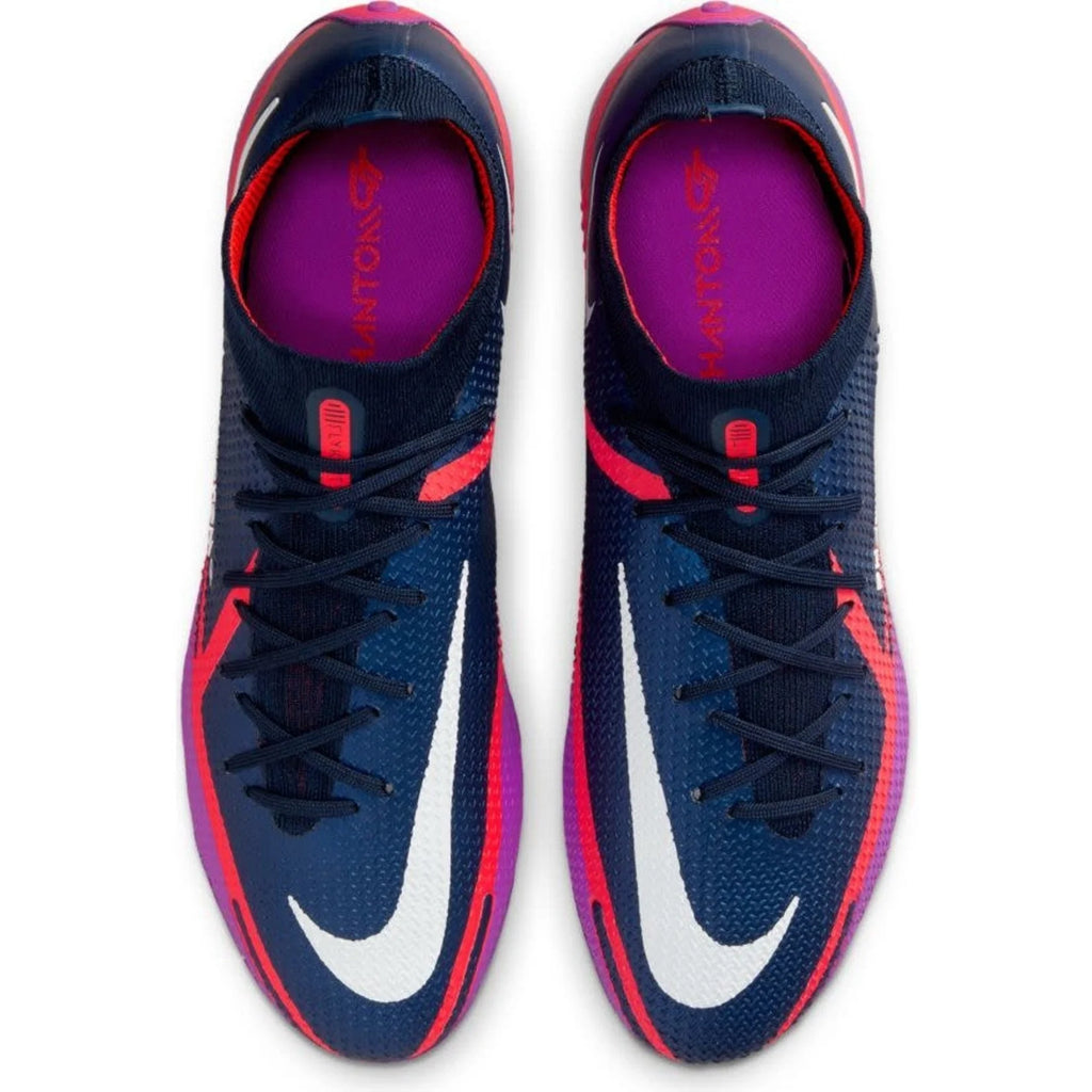 Nike Phantom GT2 Elite FG Firm Ground Soccer Cleats Navy White Purple