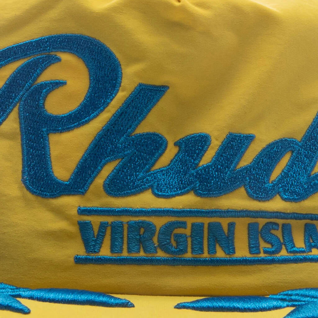 Rhude Virgin Islands Hat Yellow Blue