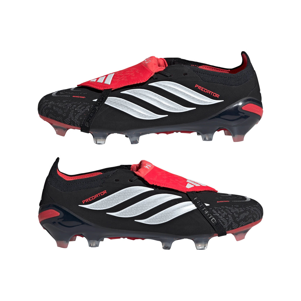 adidas Predator Elite Fold Over Tongue FG Firm Ground Mens Soccer Cleats Black White