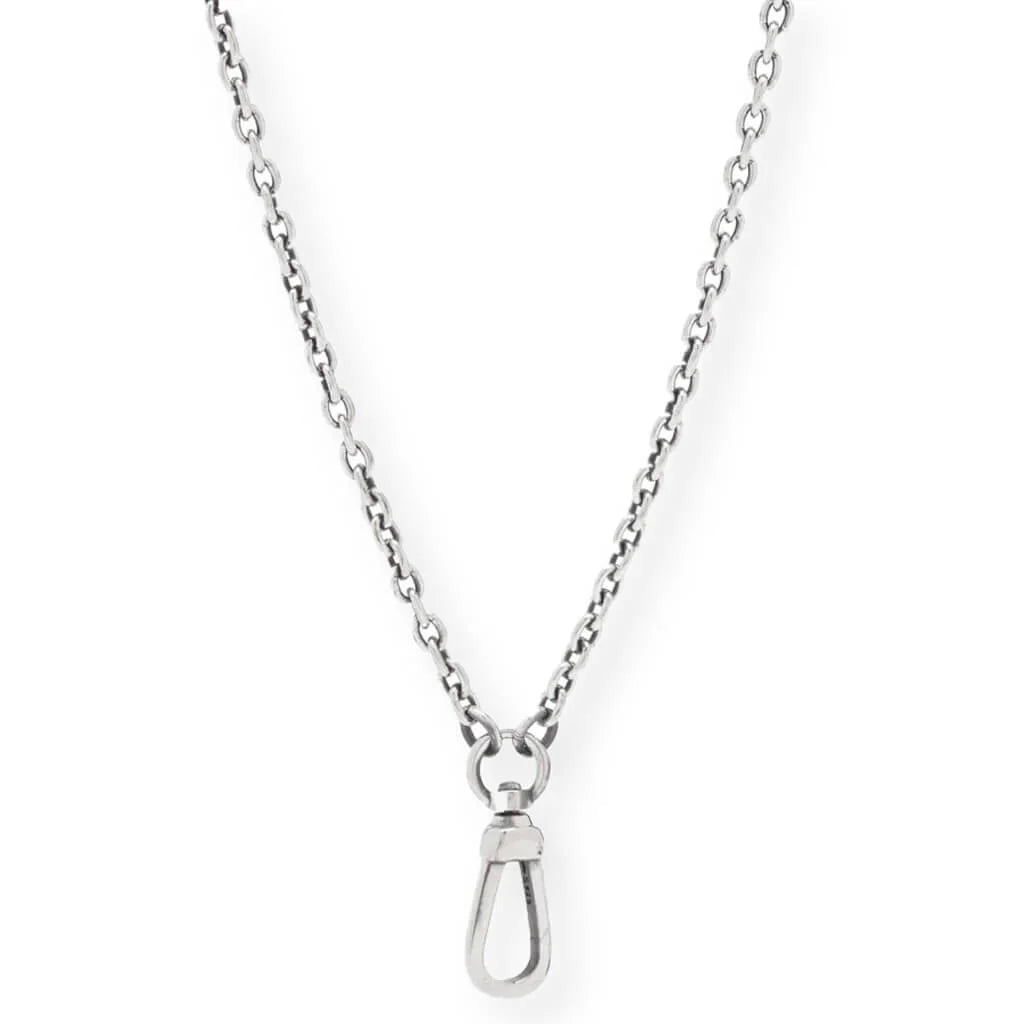 Swivel Hook Necklace Silver