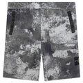 Dissolving Grid Camo Comfort Fit Bermuda Shorts Grey