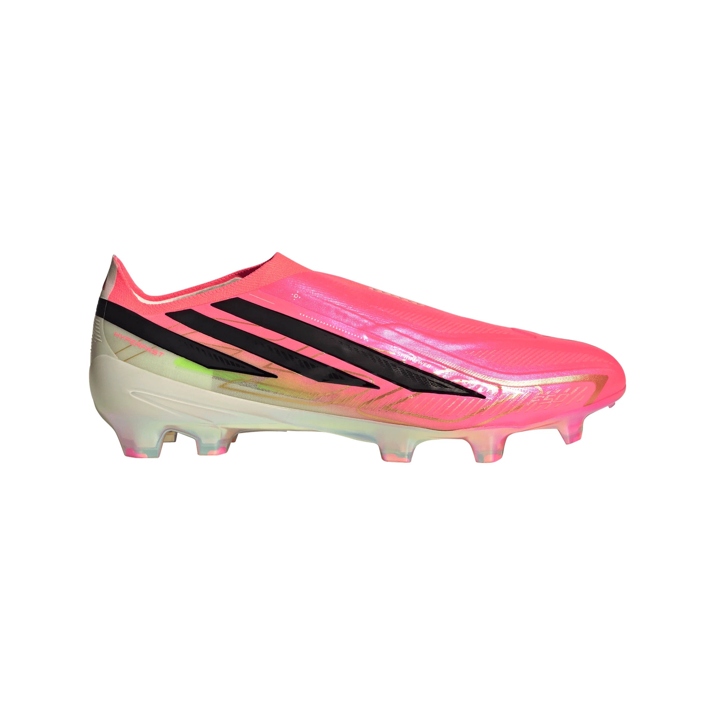 adidas F50 Hyperfast Elite Laceless Firm Ground Mens Soccer Cleats Turquesa Black Gold